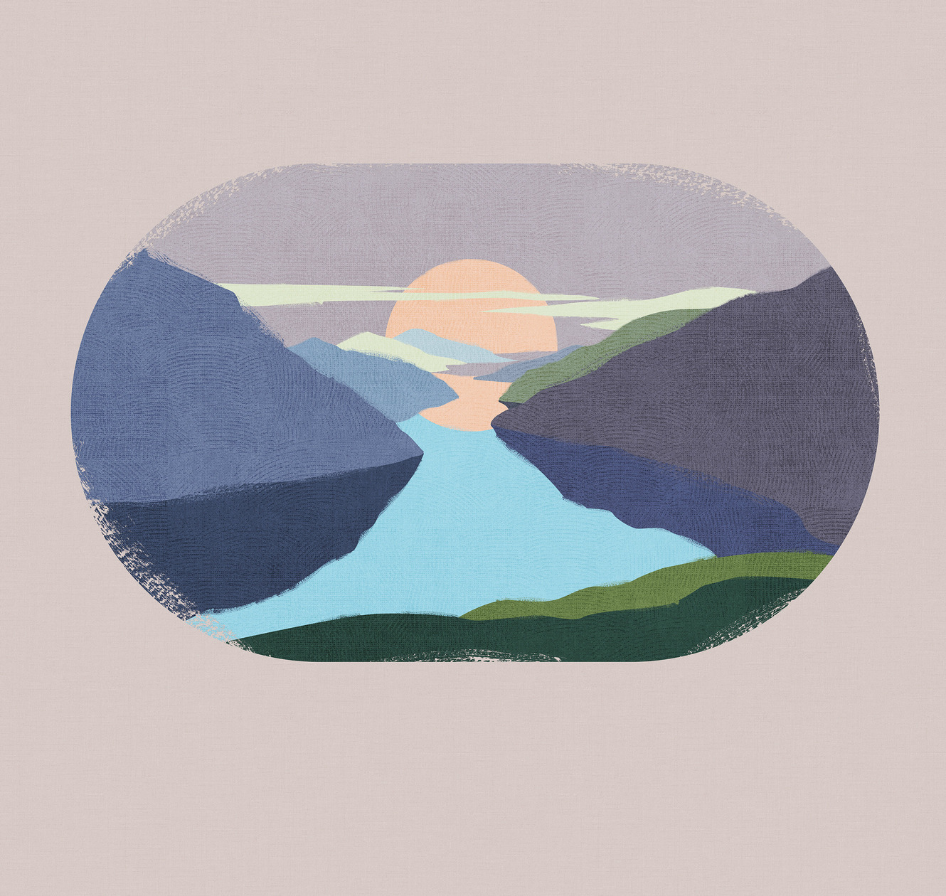 Панно Luna Круиз Путешествие в интерьере Закат CRZ2 001 3×2